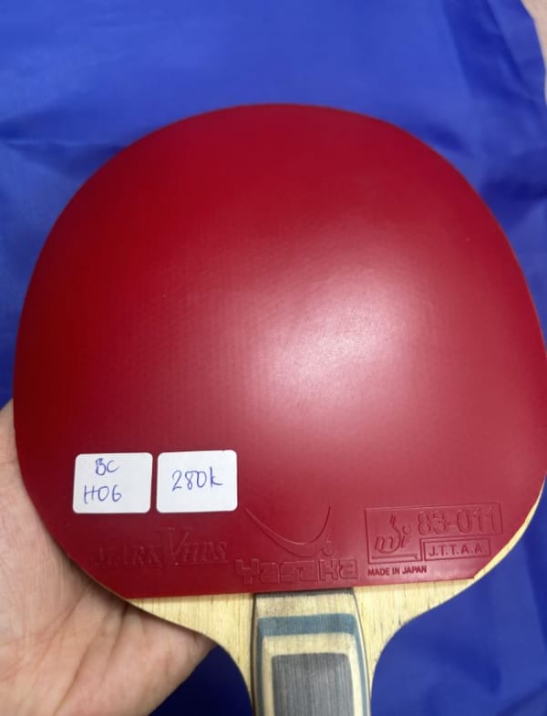 Revêtement De Raquette Yasaka Mark V - 2.3mm, Rouge - Haut Effet Et Contrôle, Pour Tennis De Table