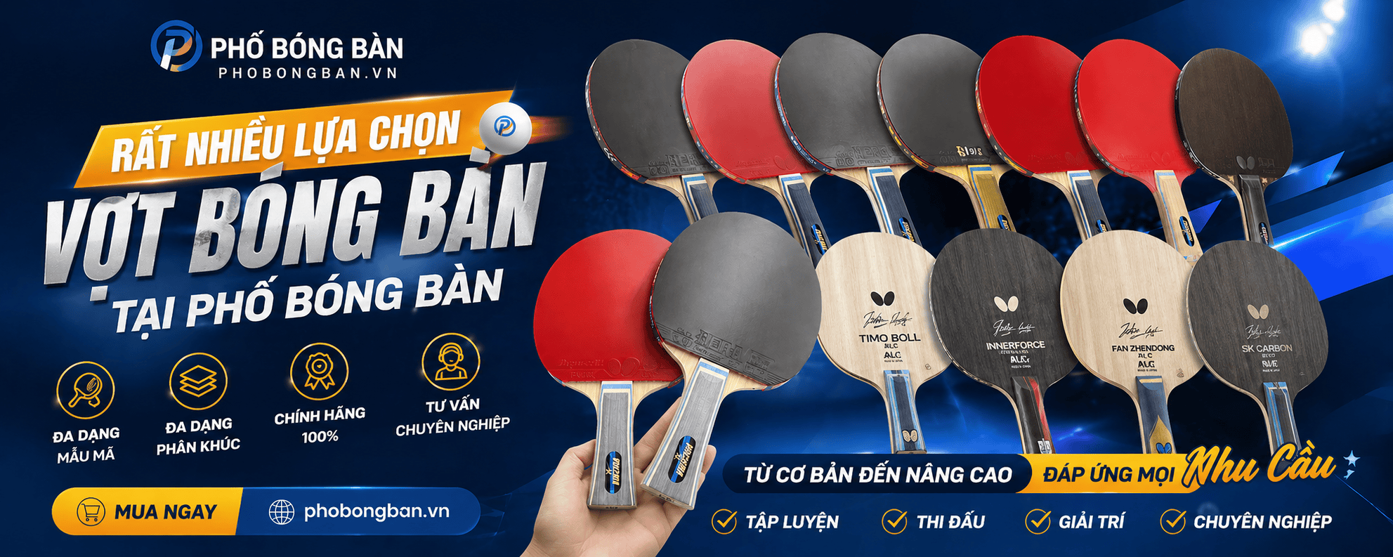 Combo vợt bóng àn